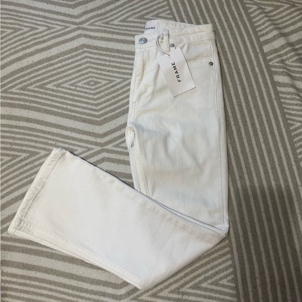 Frame Denim Classic white jeans